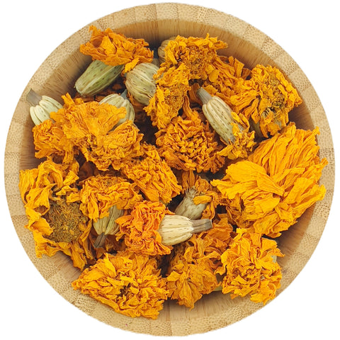 Dried Marigold - Tagetes Dried Flowers - HerbalMansion.com