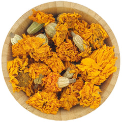 Dried Marigold - Tagetes Dried Flowers - HerbalMansion.com