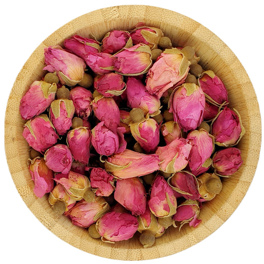 Dried Dark Pink Rose Buds Large - Dried Flowers - HerbalMansion.com