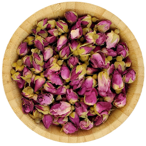 Dried Dark Pink Rose Buds Small - Dried Flowers - HerbalMansion.com