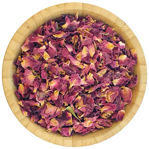 Dried Red Rose Petals - Dried Flowers - HerbalMansion.com