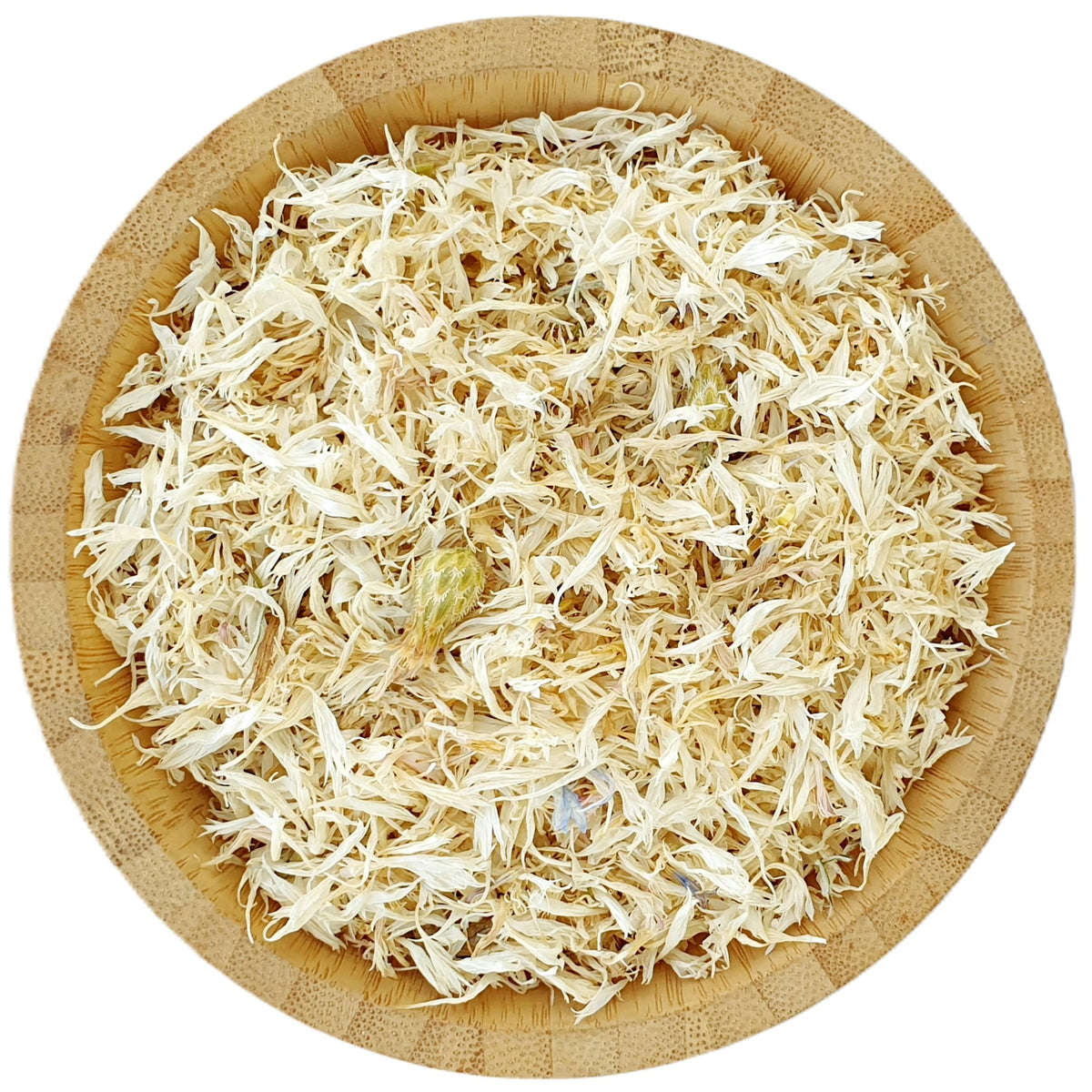 Dried White Cornflower Petals - Dried Flowers - HerbalMansion.com