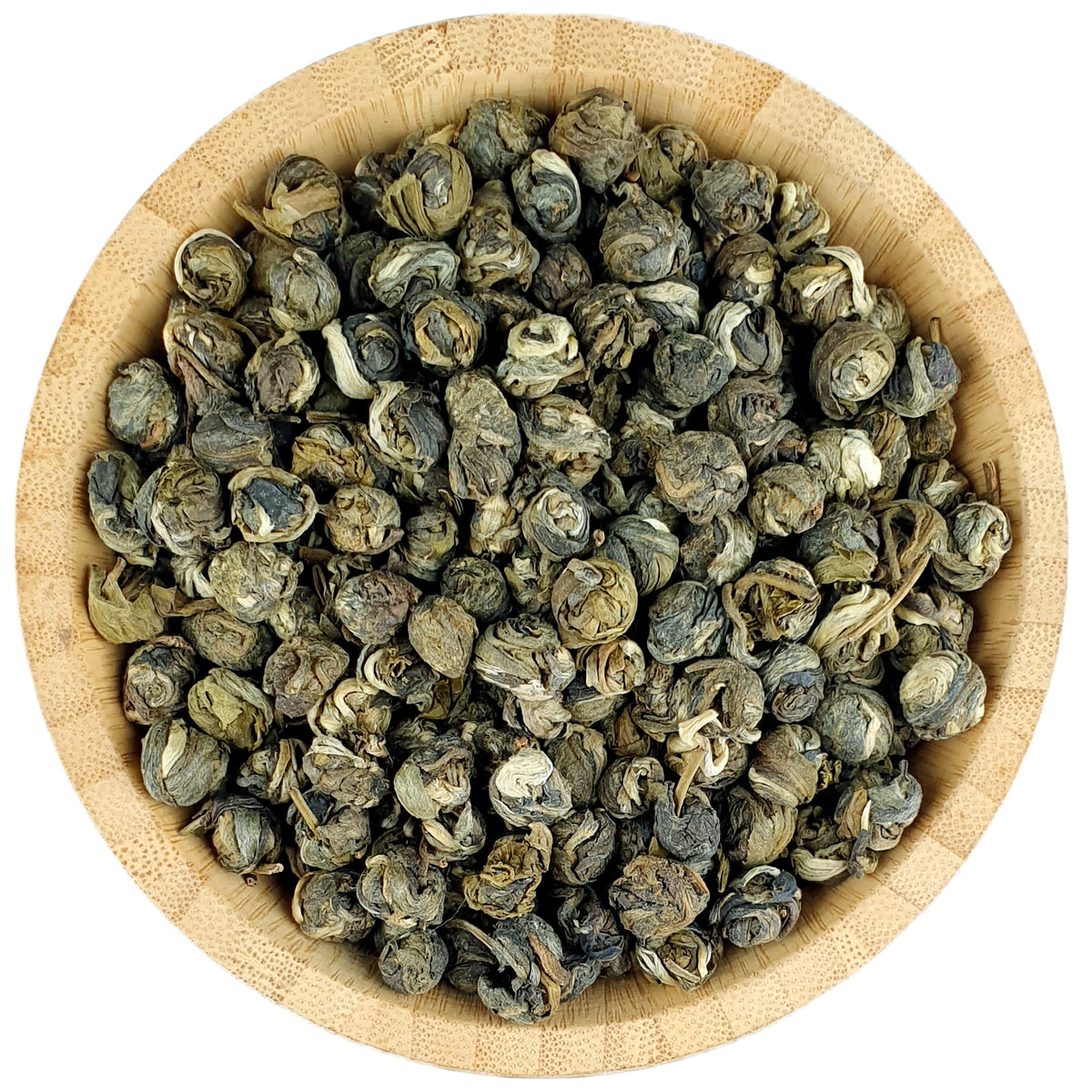 Jasmine phoenix pearls - jasmine dragon pearls - jasmine long zhu green tea - jasmine tea - HerbalMansion.com