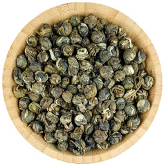 Jasmine phoenix pearls - jasmine dragon pearls - jasmine long zhu green tea - jasmine tea - HerbalMansion.com